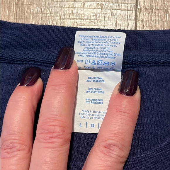 Marvel Navy and Gold Spider-Nan Homecoming Peter Parker Crewneck Sweater Size L - Picture 4 of 6